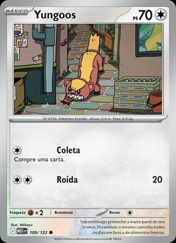 Yungoos, carta 109 de Megaevolução
