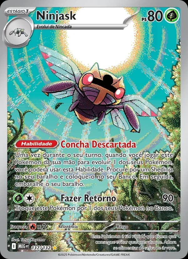 Ninjask, carta 137 de Megaevolução