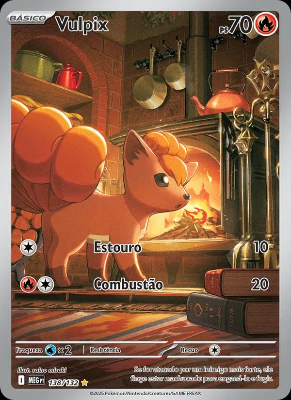 Vulpix, carta 138 de Megaevolução