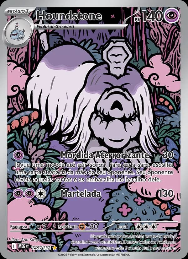 Houndstone, carta 145 de Megaevolução