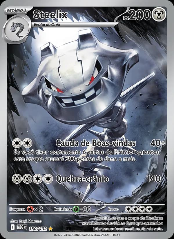 Steelix, carta 150 de Megaevolução