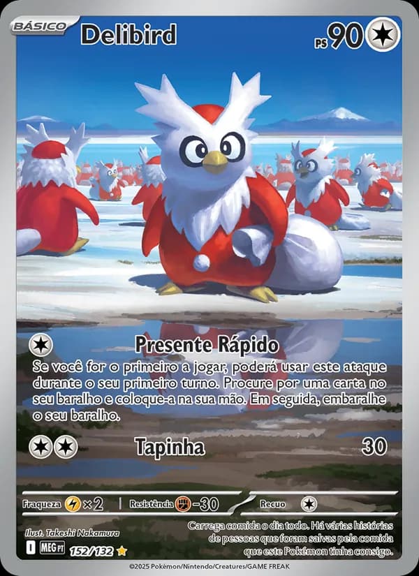 Delibird, carta 152 de Megaevolução
