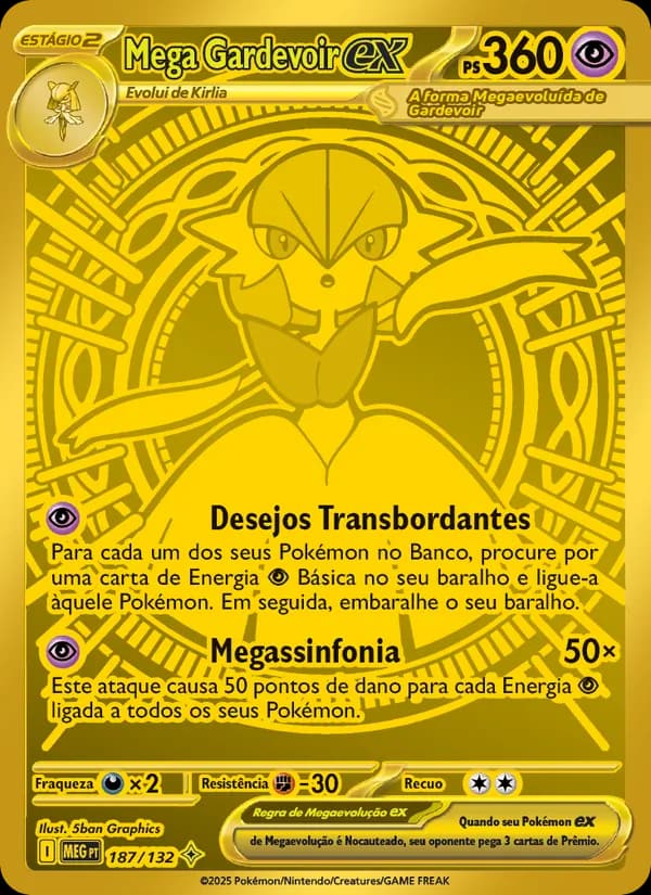 Mega Gardevoir ex, carta 187 de Megaevolução