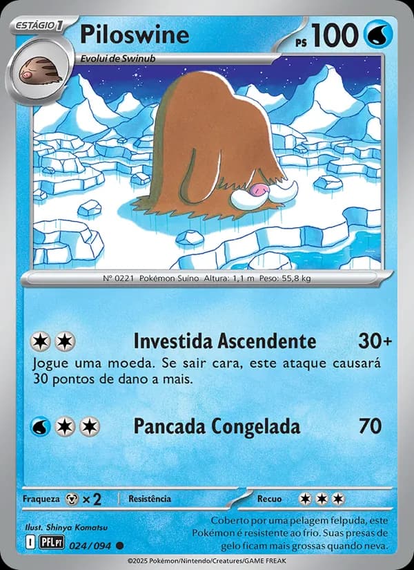 Piloswine, carta 024 de Fogo Fantasmagórico