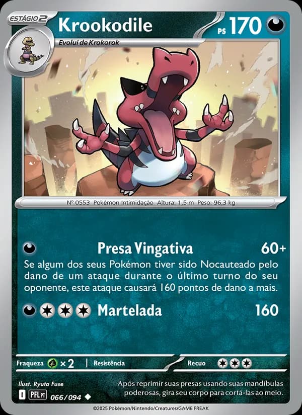 Krookodile, carta 066 de Fogo Fantasmagórico