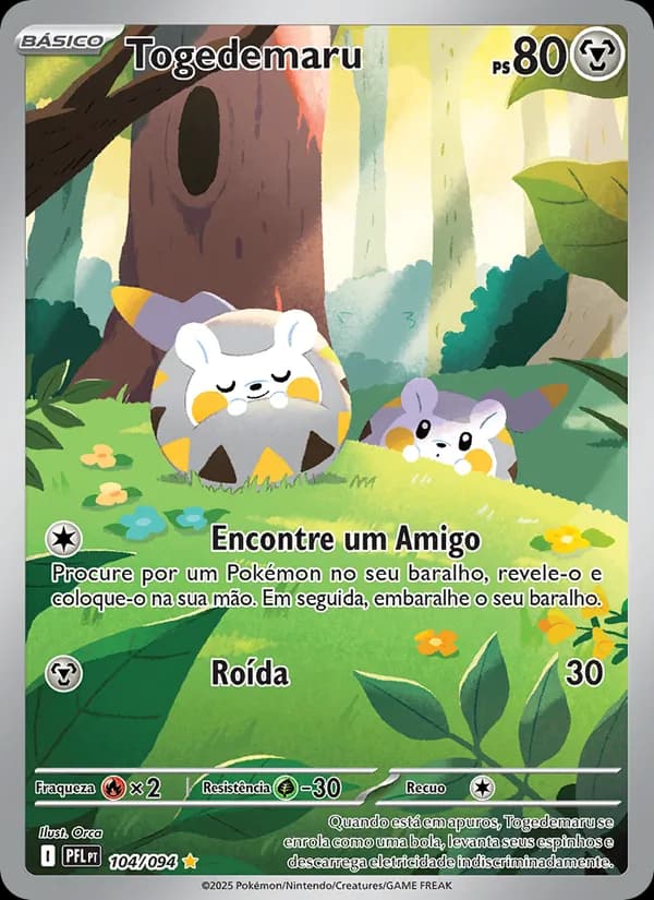 Togedemaru, carta 104 de Fogo Fantasmagórico