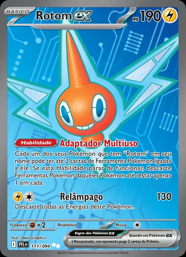 Rotom ex, carta 111 de Fogo Fantasmagórico