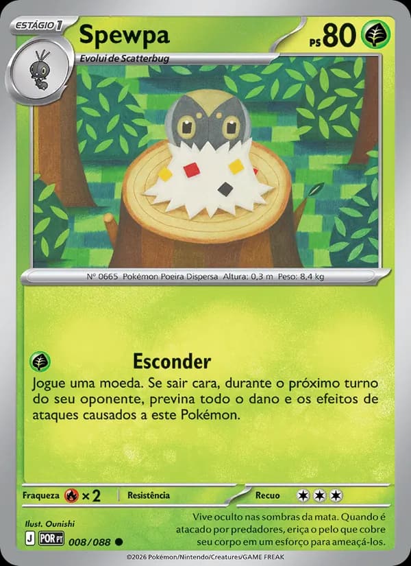 Spewpa, carta 008 de Equilíbrio Perfeito