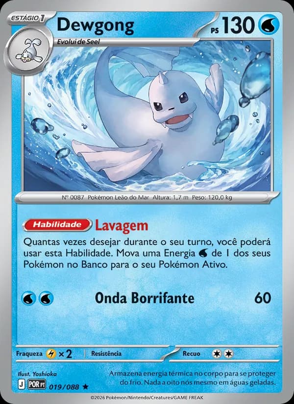 Dewgong, carta 019 de Equilíbrio Perfeito
