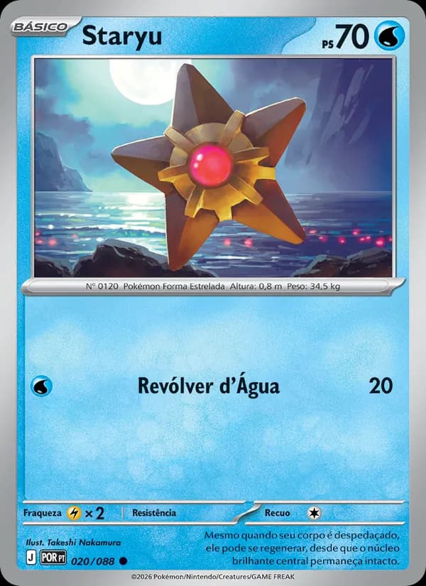 Staryu, carta 020 de Equilíbrio Perfeito