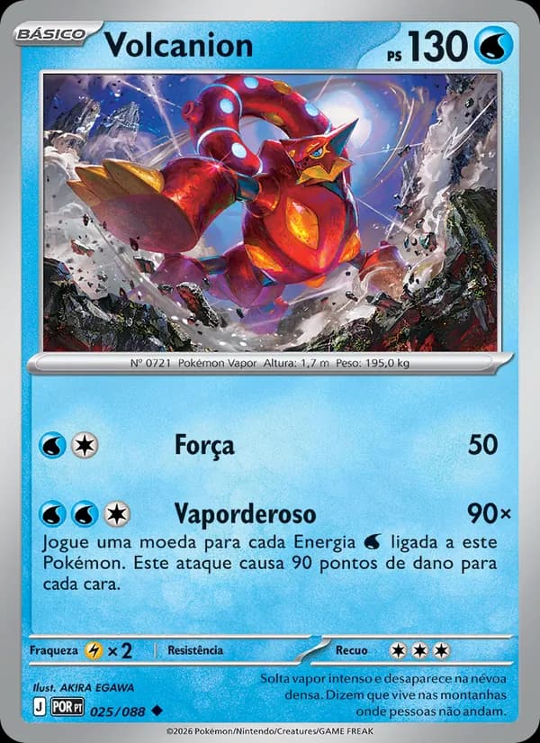 Volcanion, carta 025 de Equilíbrio Perfeito