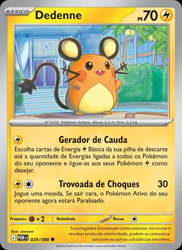 Dedenne, carta 029 de Equilíbrio Perfeito