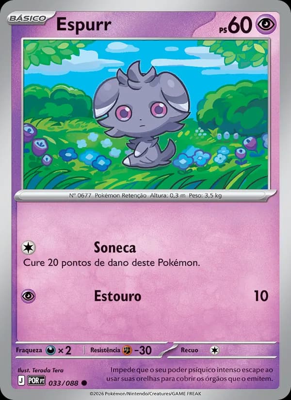 Espurr, carta 033 de Equilíbrio Perfeito