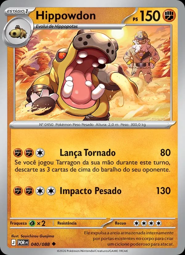 Hippowdon, carta 040 de Equilíbrio Perfeito