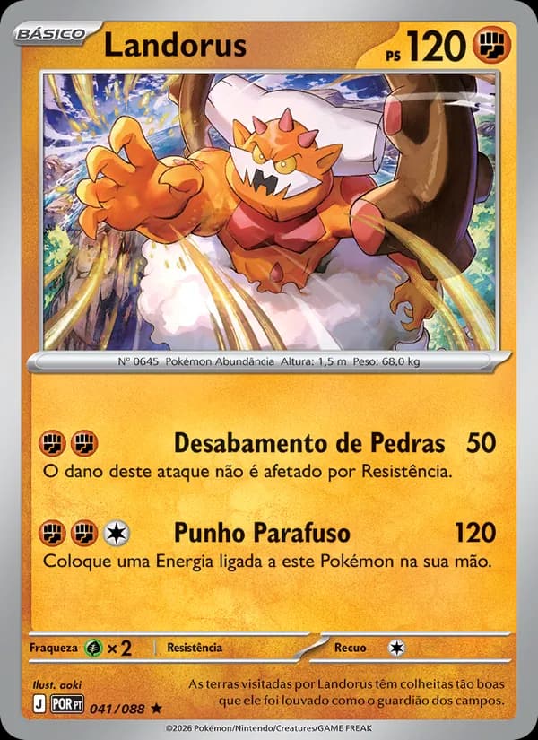 Landorus, carta 041 de Equilíbrio Perfeito