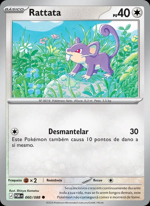 Rattata, carta 060 de Equilíbrio Perfeito