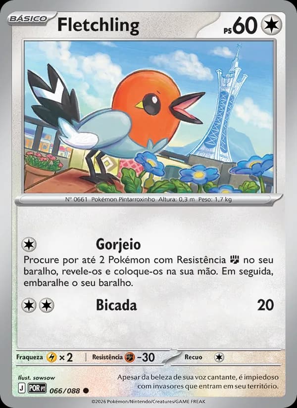 Fletchling, carta 066 de Equilíbrio Perfeito