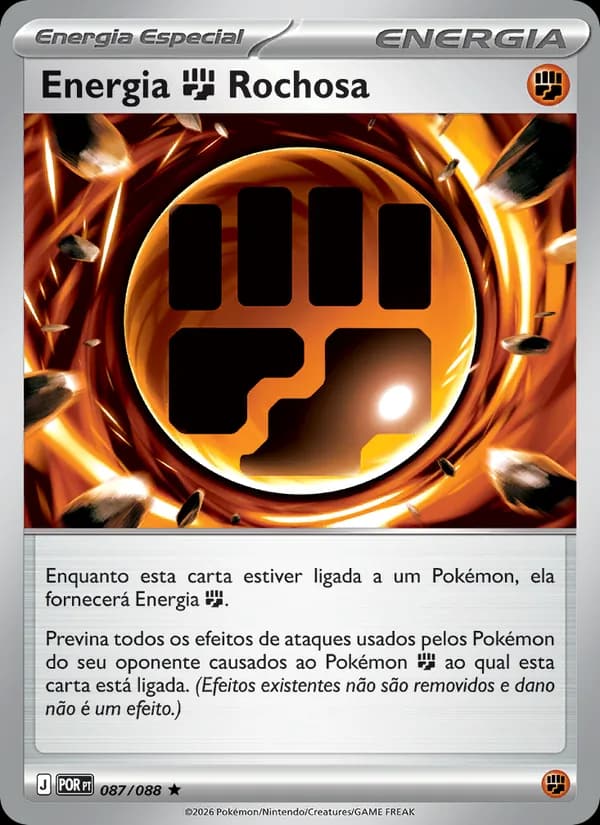 Energia Fighting Rochosa, carta 087 de Equilíbrio Perfeito