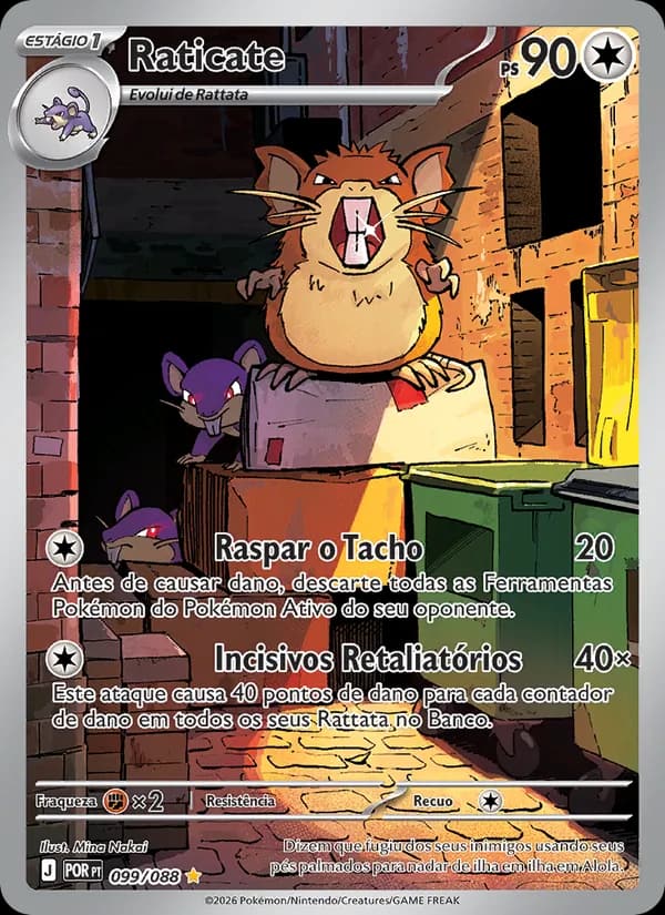Raticate, carta 099 de Equilíbrio Perfeito