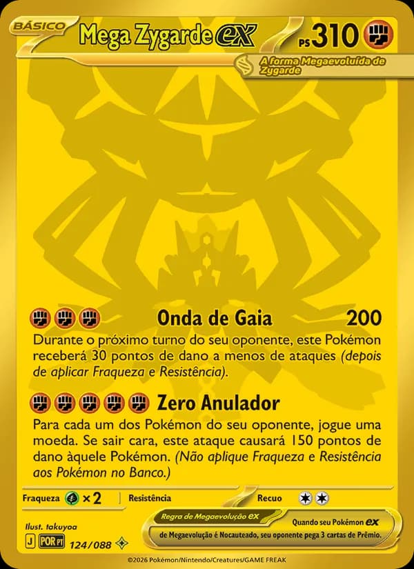 Mega Zygarde ex, carta 124 de Equilíbrio Perfeito