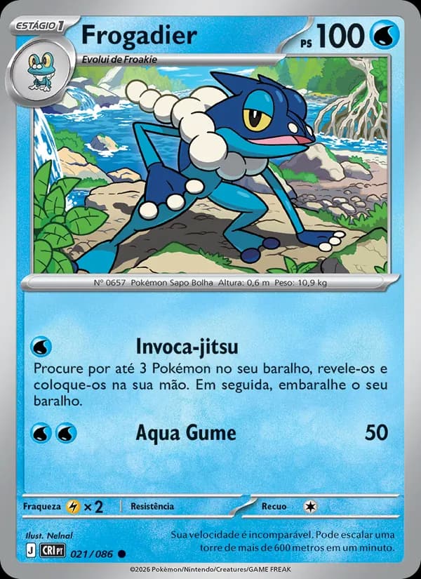 Frogadier, carta 021 de Caos Ascendente