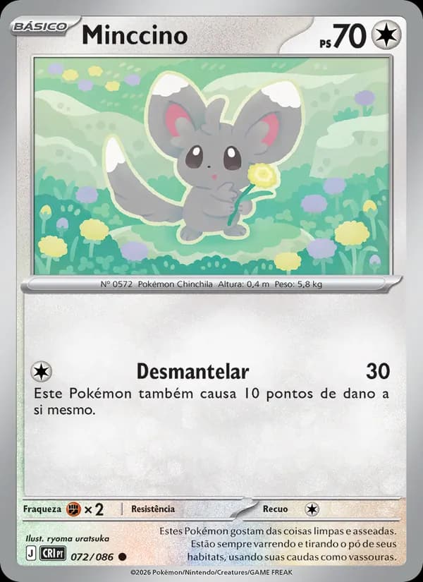 Minccino, carta 072 de Caos Ascendente