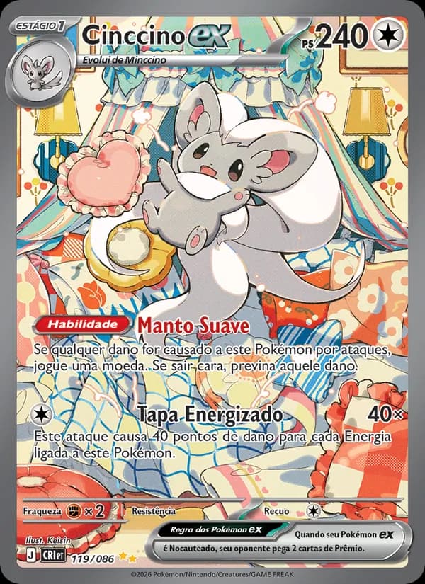 Cinccino ex, carta 119 de Caos Ascendente