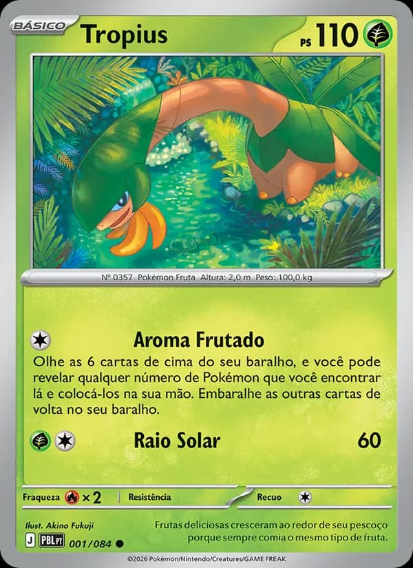 Tropius, carta 001 de Escuridão Absoluta