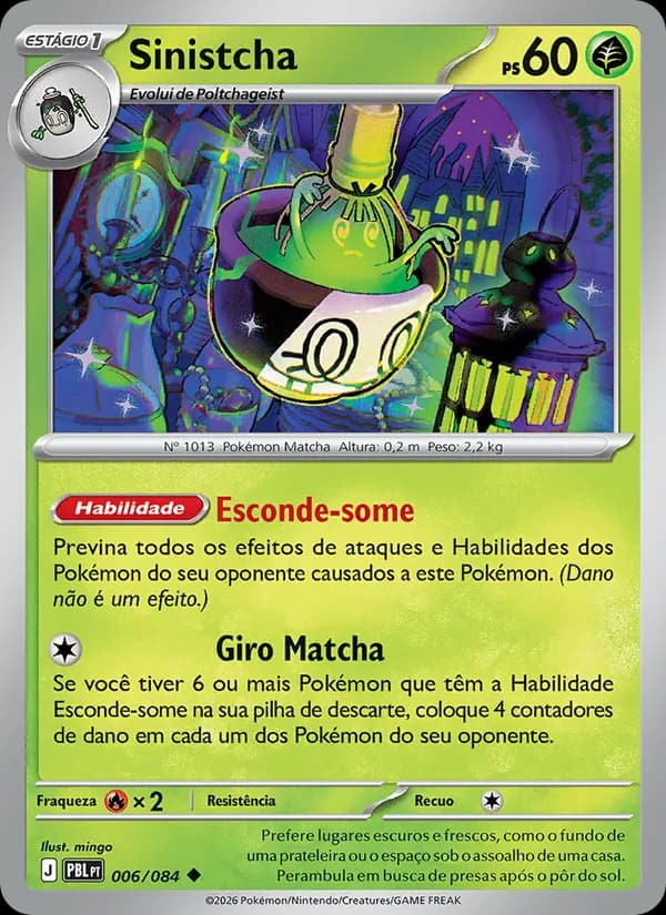 Sinistcha, carta 006 de Escuridão Absoluta