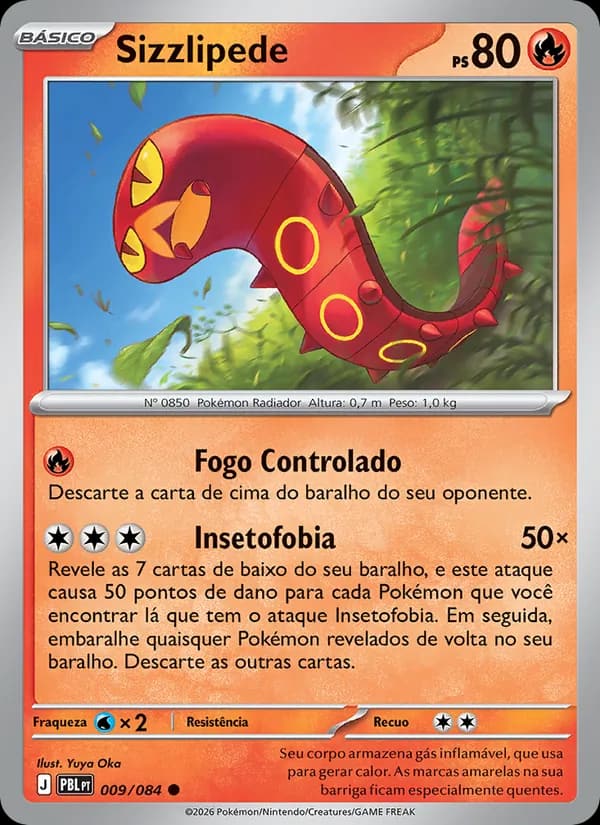 Sizzlipede, carta 009 de Escuridão Absoluta