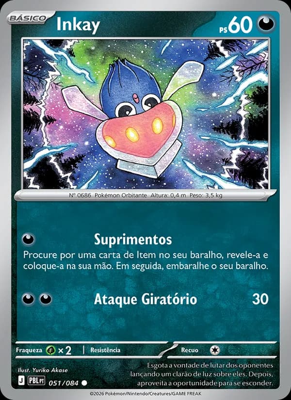 Inkay, carta 051 de Escuridão Absoluta
