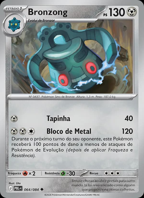 Bronzong, carta 064 de Escuridão Absoluta