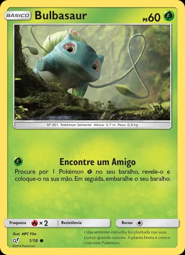 Bulbasaur, carta 1 de Detetive Pikachu