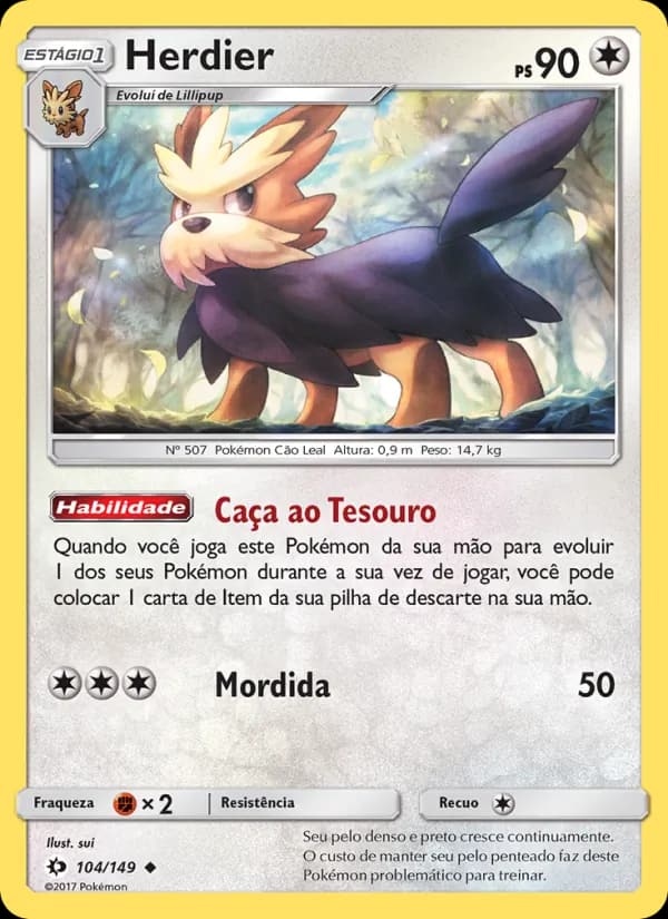 Herdier, carta 104 de Sol e Lua
