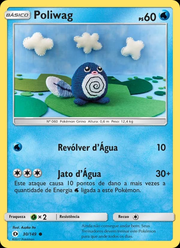 Poliwag, carta 30 de Sol e Lua
