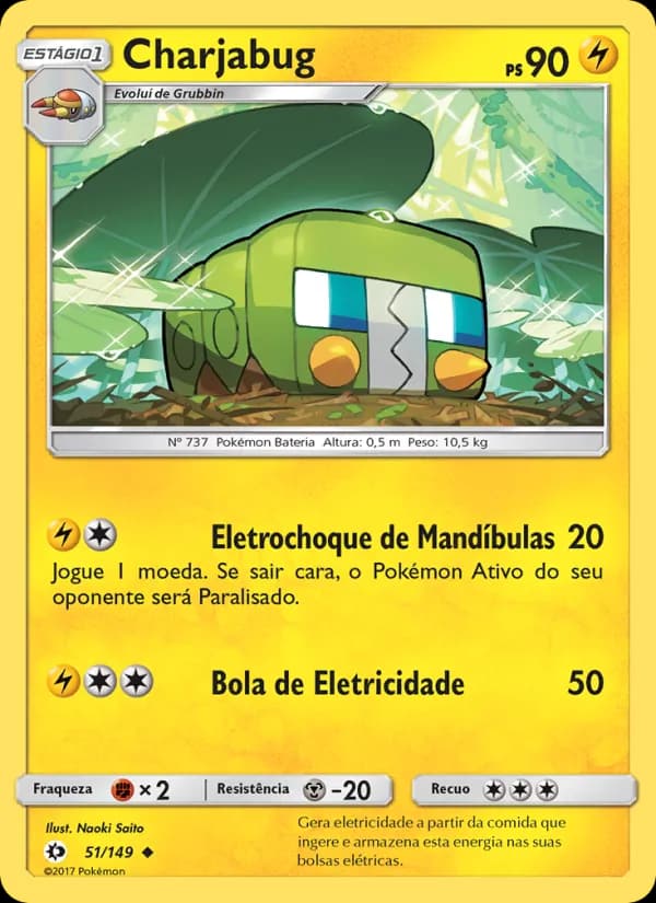 Charjabug, carta 51 de Sol e Lua
