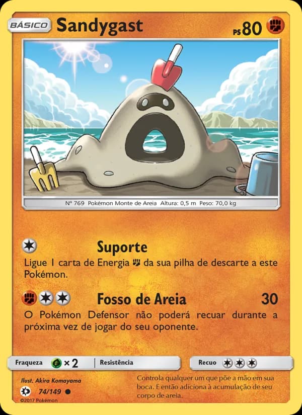 Sandygast, carta 74 de Sol e Lua