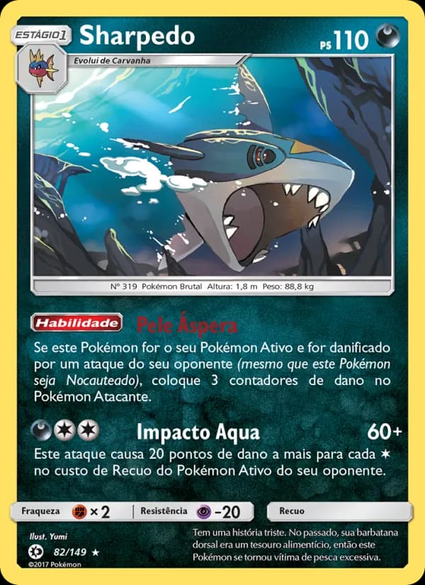 Sharpedo, carta 82 de Sol e Lua