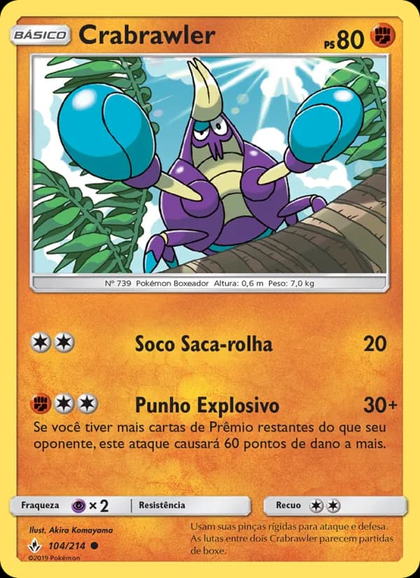 Crabrawler, carta 104 de Elos Inquebráveis