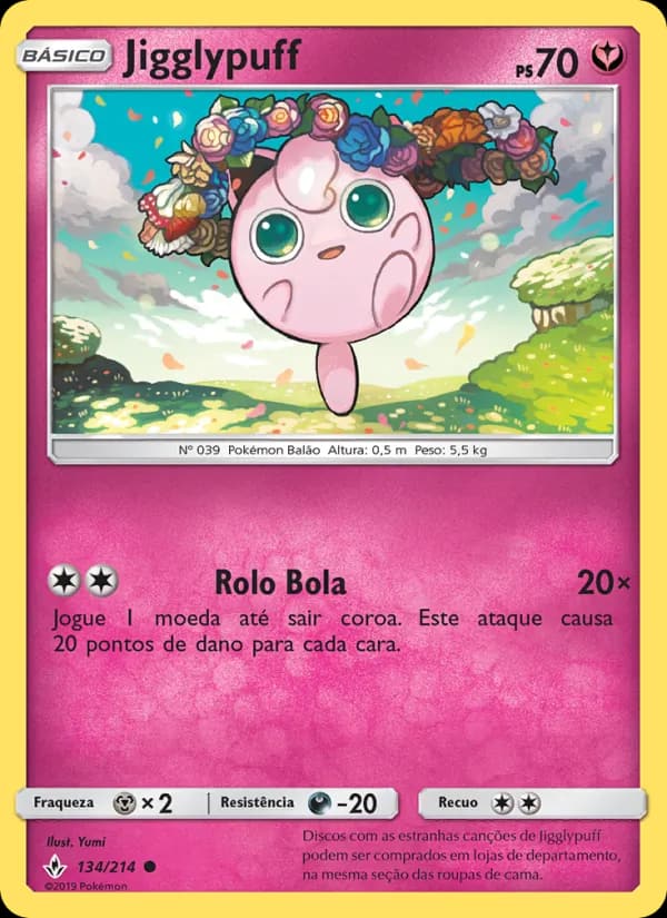 Jigglypuff, carta 134 de Elos Inquebráveis