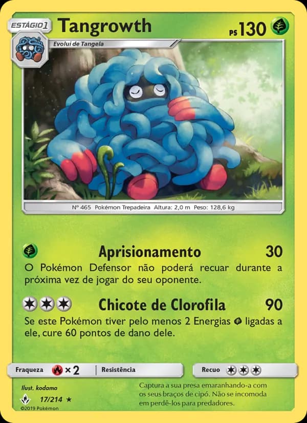 Tangrowth, carta 17 de Elos Inquebráveis