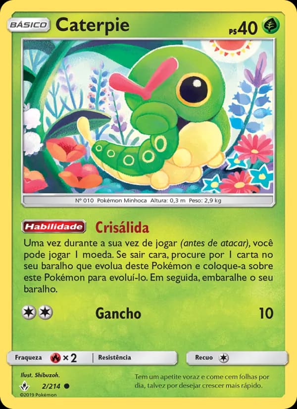Caterpie, carta 2 de Elos Inquebráveis