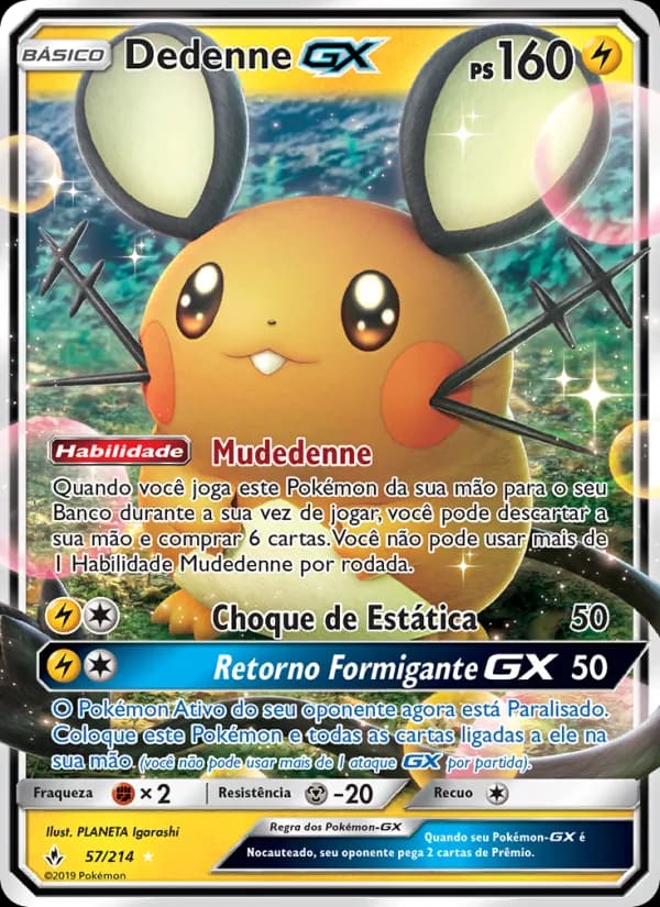 Dedenne GX, carta 57 de Elos Inquebráveis