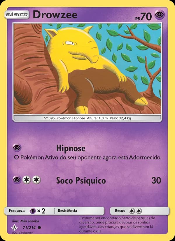 Drowzee, carta 71 de Elos Inquebráveis