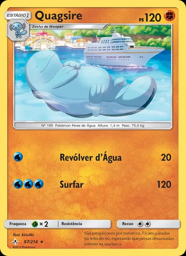 Quagsire, carta 97 de Elos Inquebráveis