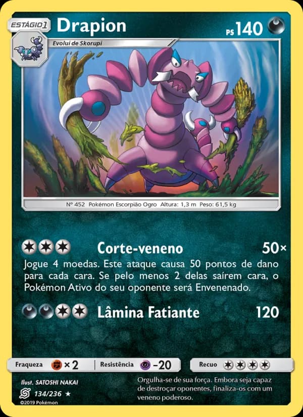 Drapion, carta 134 de Sintonia Mental