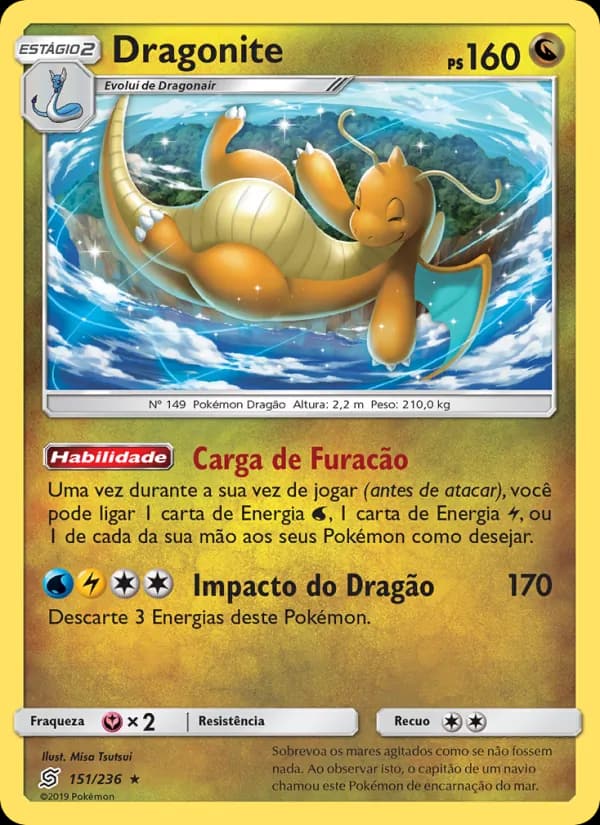 Dragonite, carta 151 de Sintonia Mental