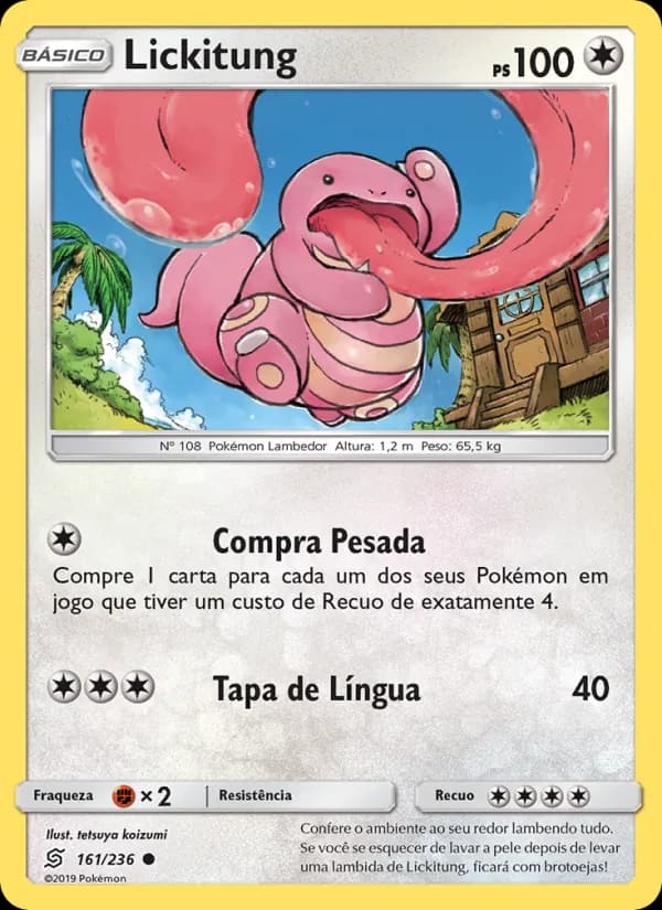 Lickitung, carta 161 de Sintonia Mental