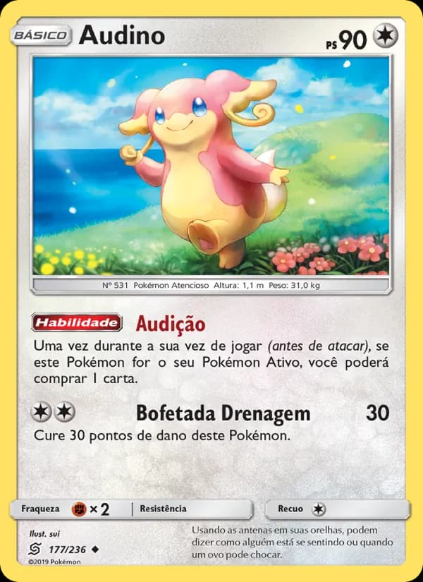 Audino, carta 177 de Sintonia Mental 