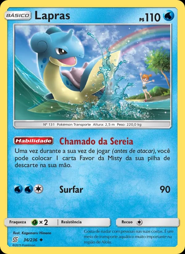 Lapras, carta 36 de Sintonia Mental